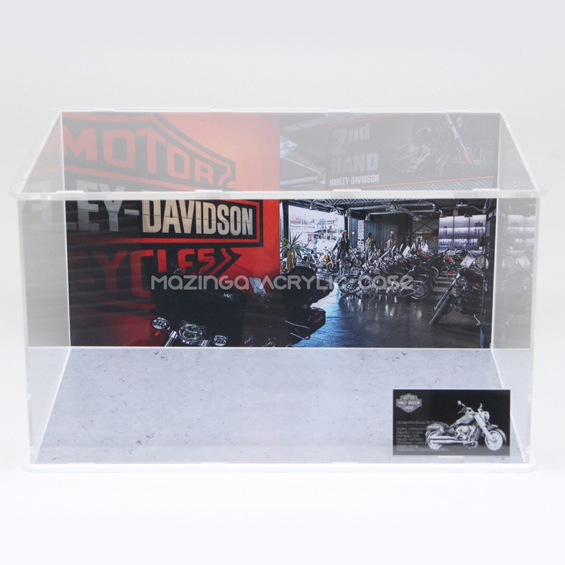 HarleyDavidson Fat Boy Acrylic Display case for the LEGO Etsy
