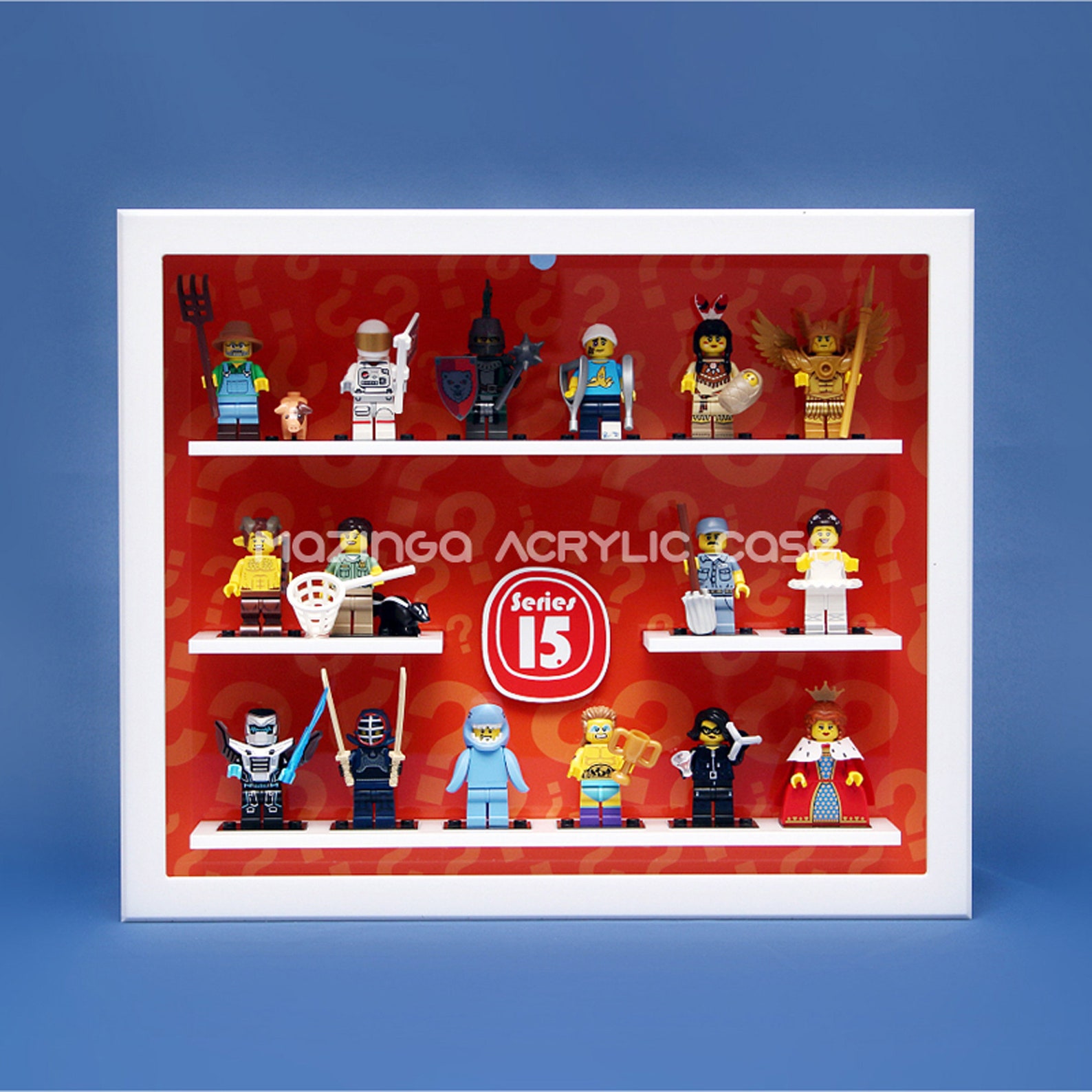 acrylic minifigure display case