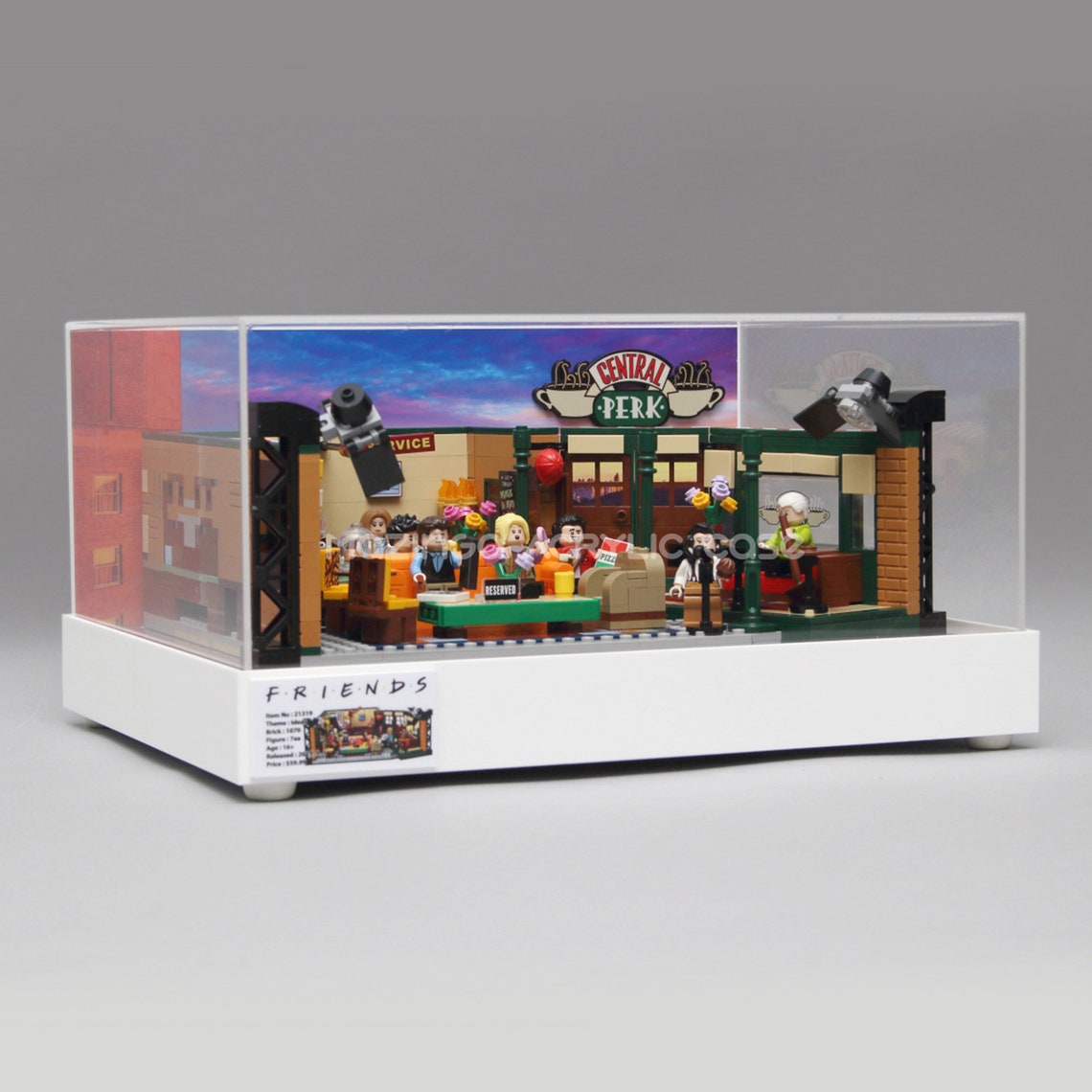 Central Perk Acrylic Display Case for the LEGO Model 10319 Etsy
