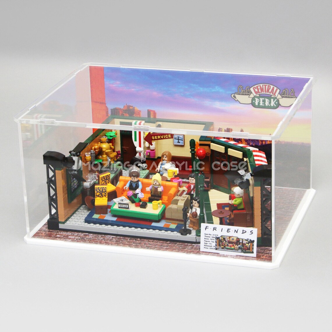 Central Perk Acrylic Display Case for the LEGO Model 10319 Etsy