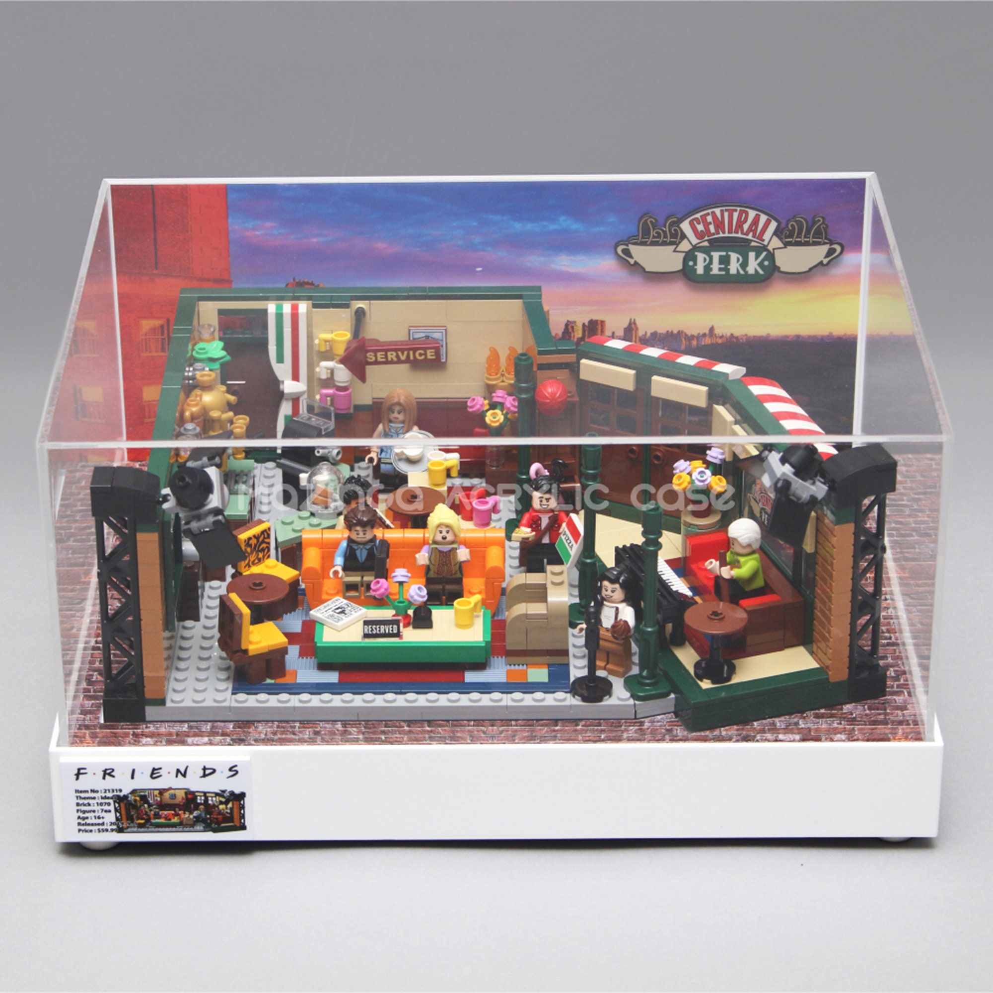 Acrylic Display Case for LEGO® 10319 Central Perk Etsy