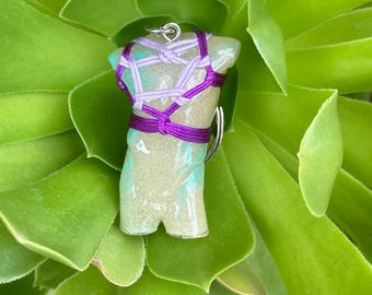 Apollo God shibari Keychain | Bondage Resin Art