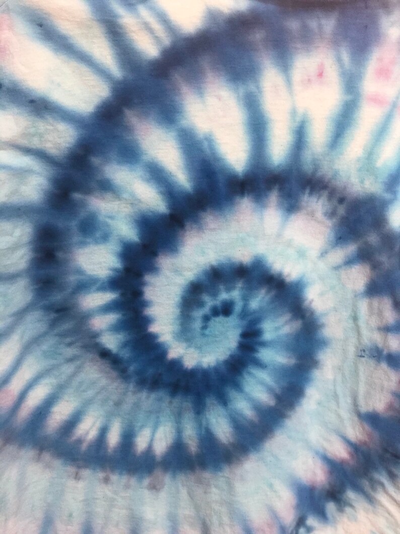 My Blue Heaven Ice Dye V-Neck Shirt Large