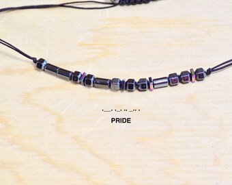 LGBTQ Love Wins Morse Code Moments Bracelet