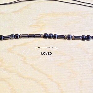 LOVED bracelet Morse Code Jewelry