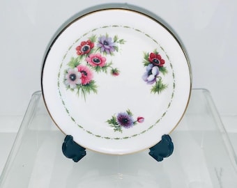 Royal Albert - Flower of the Month, March Anemones coaster / pin / jam dish