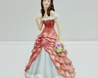 Royal Doulton - Flower of the Month, November Chrysanthemum figurine. HN5510