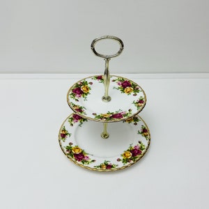 Royal Albert - Old Country Roses, High Tea 2-stöckige Etagere
