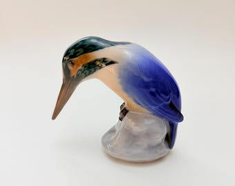 Bing & Grondahl,  B + G - Kingfisher figure model 1885.  Denmark, 10cm