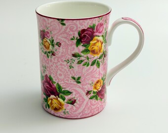 Royal Albert - Old Country Roses, Dusky Pink Lace coffee mug. Multiple available