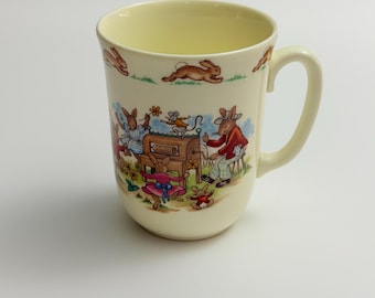 Royal Doulton - Bunnykins, Orchestra & Skipping Rope Don Beaker. Signed Barbara Vernon