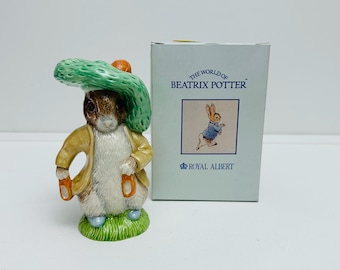 Royal Albert - Benjamin Bunny, large 17cm figurine in original box. Beatrix Potter (2)