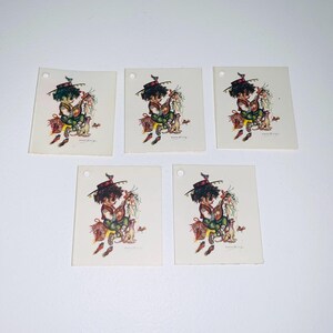 Brownie Downing - lot de 5 cartes-cadeaux vintage. Australien, indigène (1)