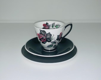Royal Albert - Masquerade, tea trio (cup, saucer & plate set). First quality