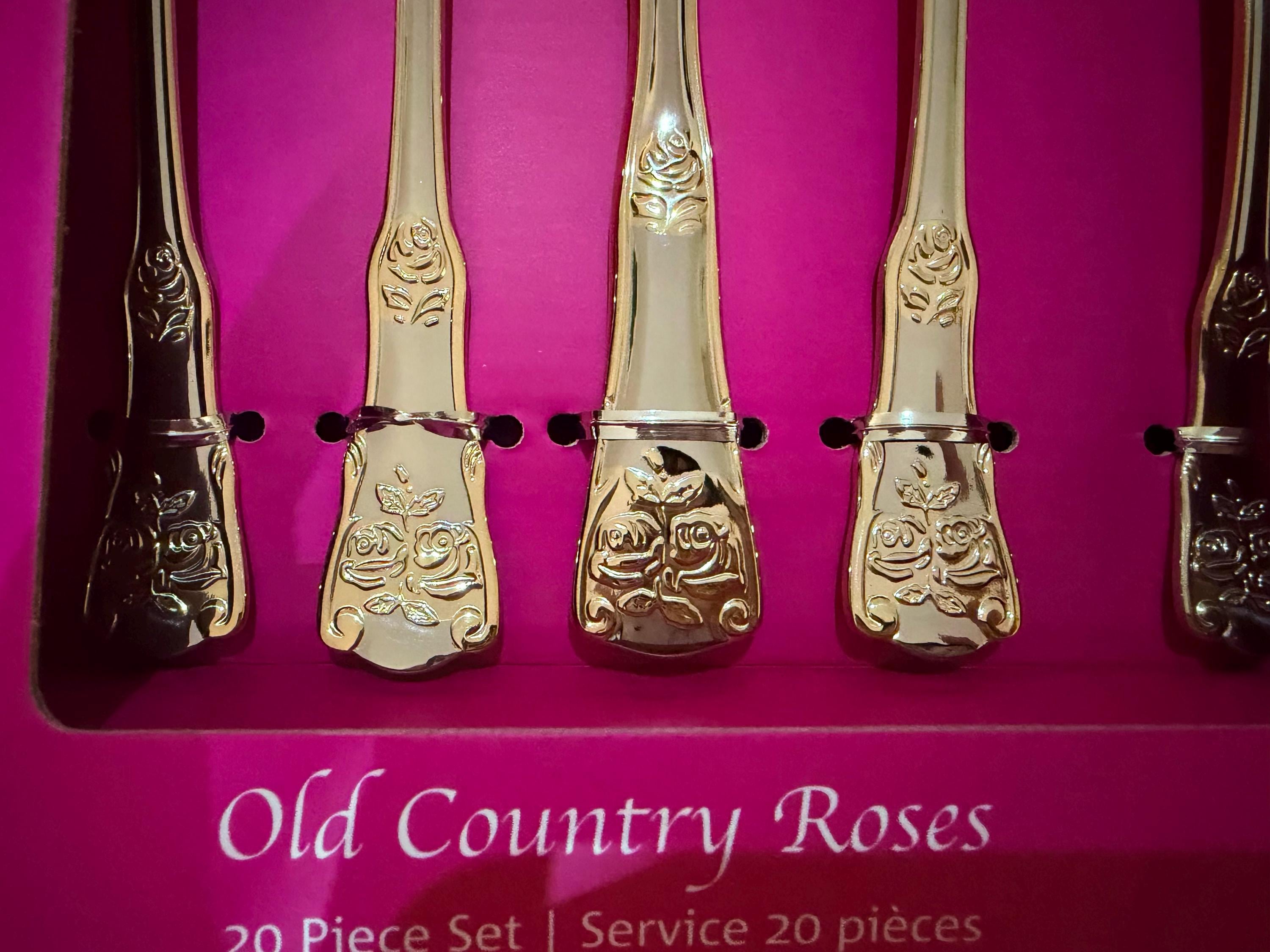 Royal Albert - Old Country Roses, 20 Piece Cutlery Set - Etsy