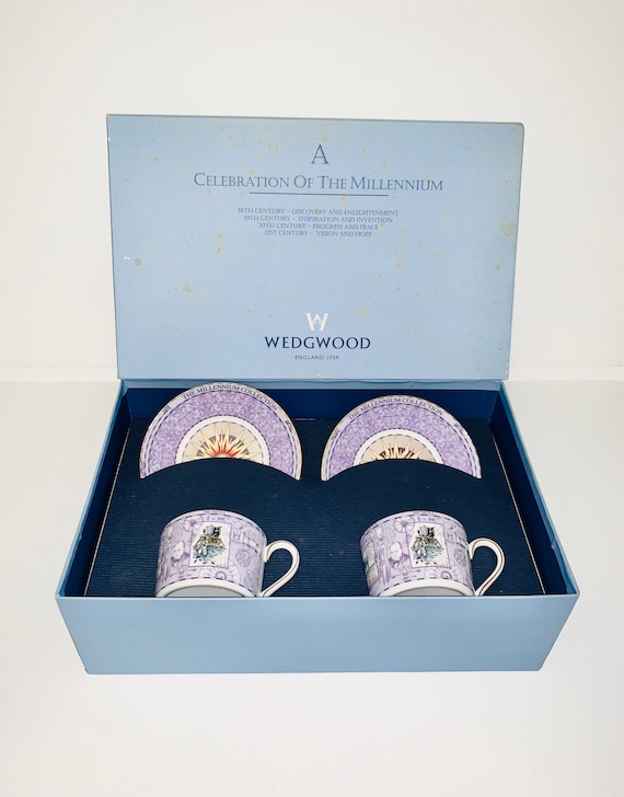 Wedgwood - Millennium Set of 2 Tea Duos, A Celebration of Wedgwood - Millennium Set of 2 Tea Duos, A Celebration of