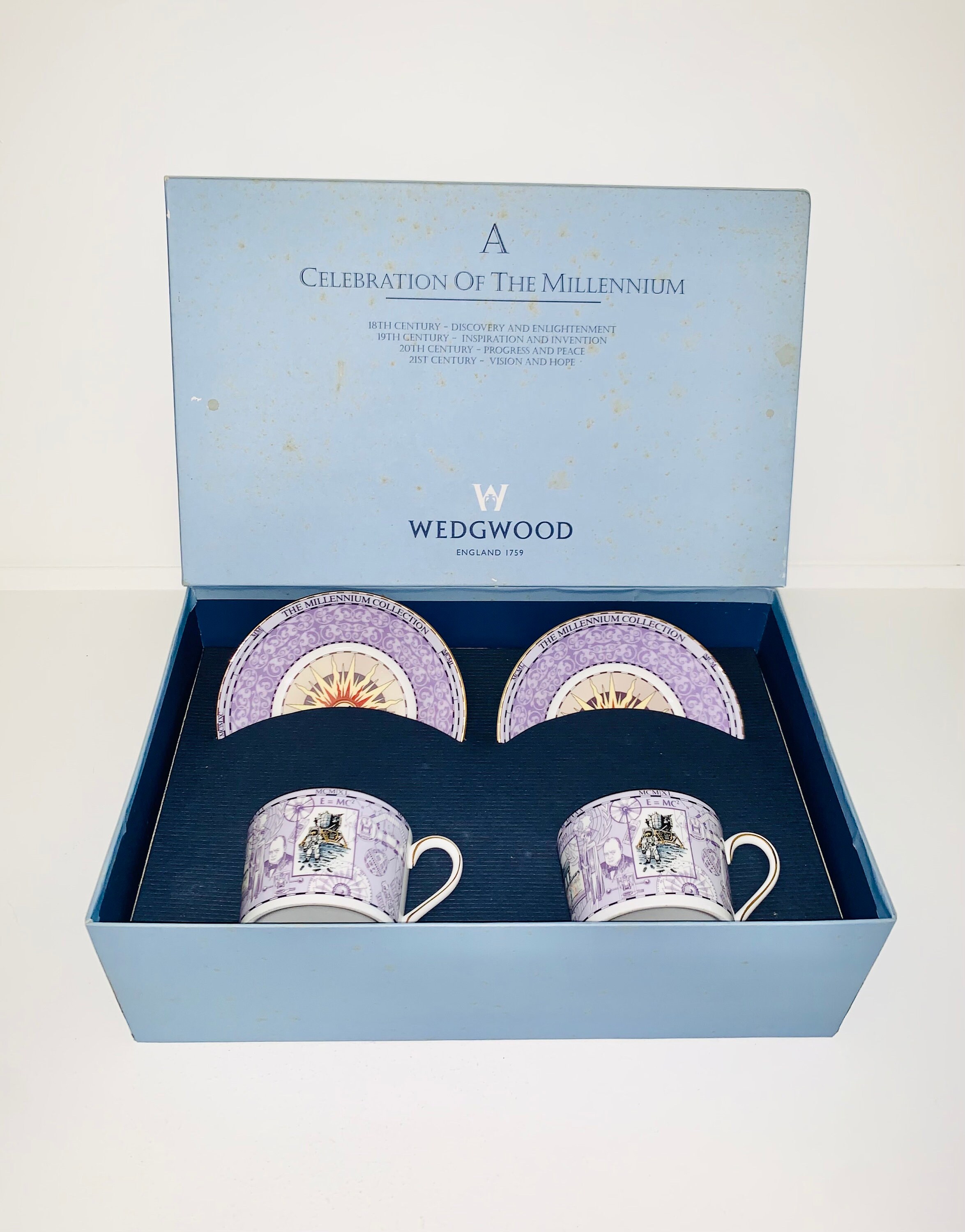Wedgwood - Millennium Set of 2 Tea Duos, A Celebration of the 
