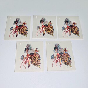 Brownie Downing - lot de 5 cartes-cadeaux vintage. Australien, indigène (2)