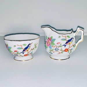 Aynsley - Pembroke, sugar & creamer / milk jug. First quality, made in England