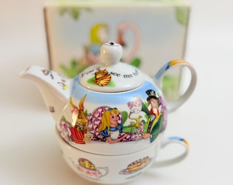 Paul Cardew, Alice in Wonderland - Tea for One, Stacking Teapot & Cup with Box