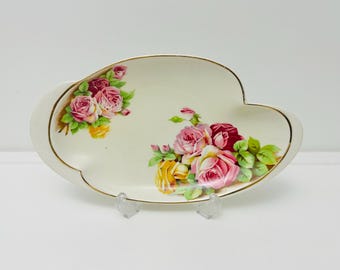Royal Winton, Grimwades - Pink Cabbage Rose 494, 25cm serving / sandwich plate