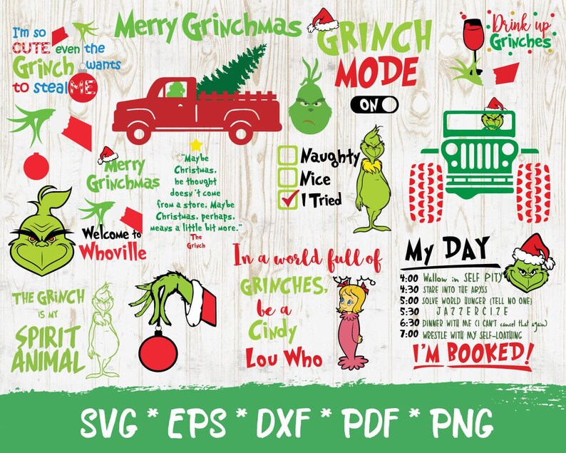 Download 370 Grinch Bundle SVG 2.0 | Etsy