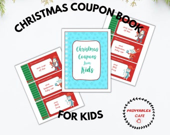 Christmas Coupons, Kids Coupon Book, Stocking Stuffers, Christmas Coupon Book, Family Christmas Activity Printable, Gifts for Kids