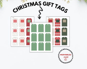 Christmas Tags | Printable Christmas Gift Tags | Printable Xmas Gift Tags Set | Ugly Sweater | Cosy Homes | Traditional Theme (Variety Pack)