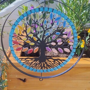 kit mosaïque  DIY-Do It Yourself-arbre de vie sur métal