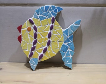kit mosaïque artisanal DIY-Do It Yourself -le poisson