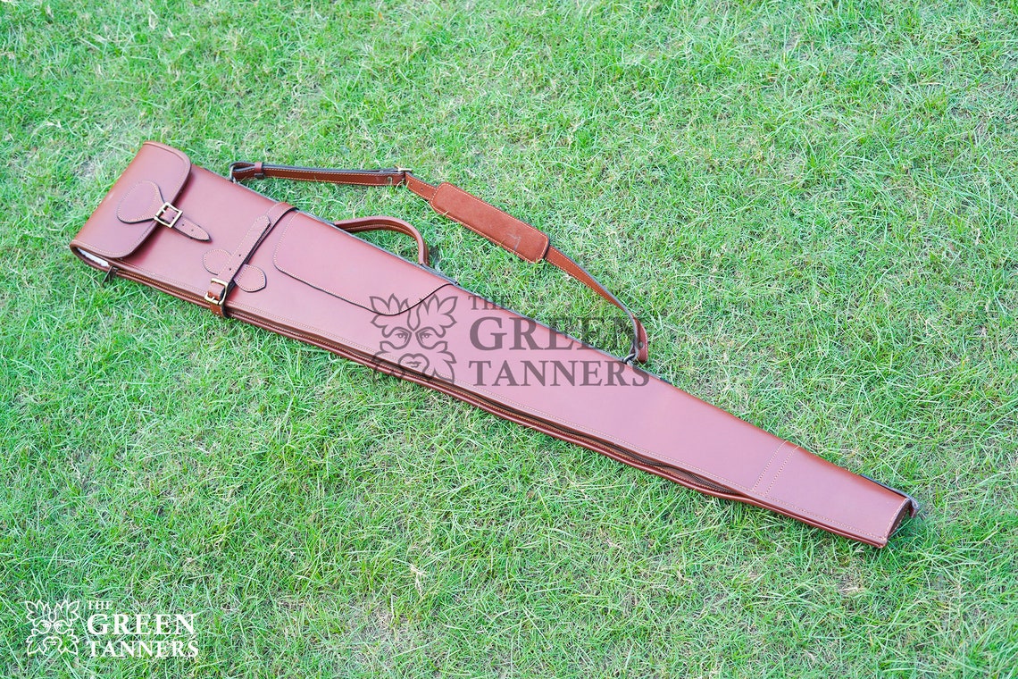 Leather Shotgun Slip Case for Hunting Shooting Genuine Etsy