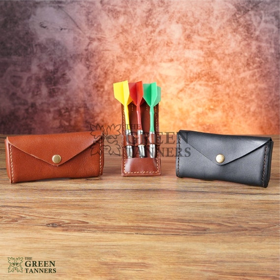 100 Genuine Handmade Leather Dart Case Leather Belt Dart Etsy