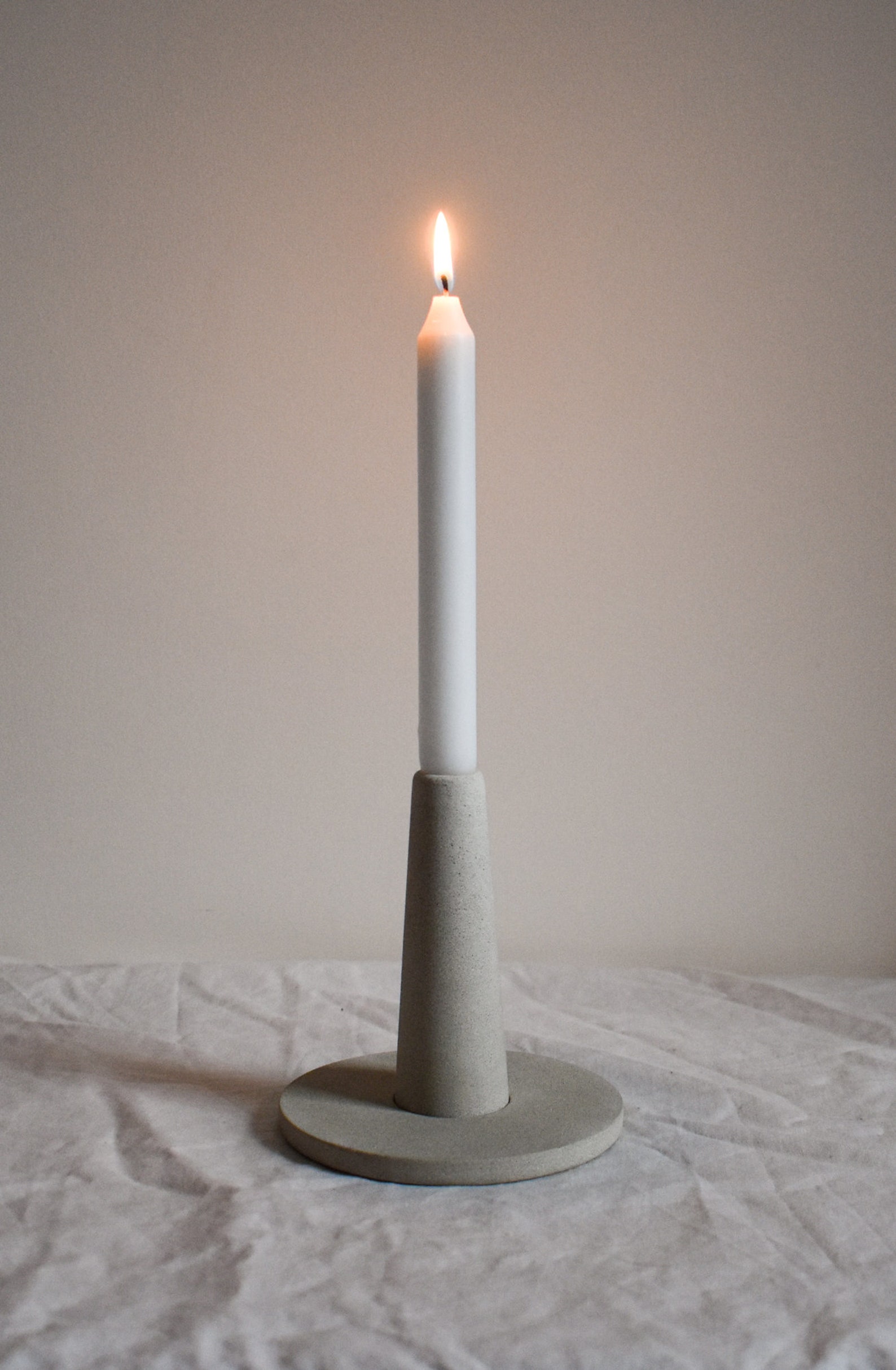 Handmade Jesmonite Candle Holders in stone finishes Etsy