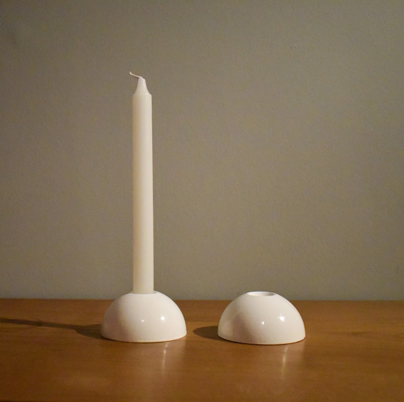 Dome Candle Holders Minimal Contemporary Candle Sticks Etsy