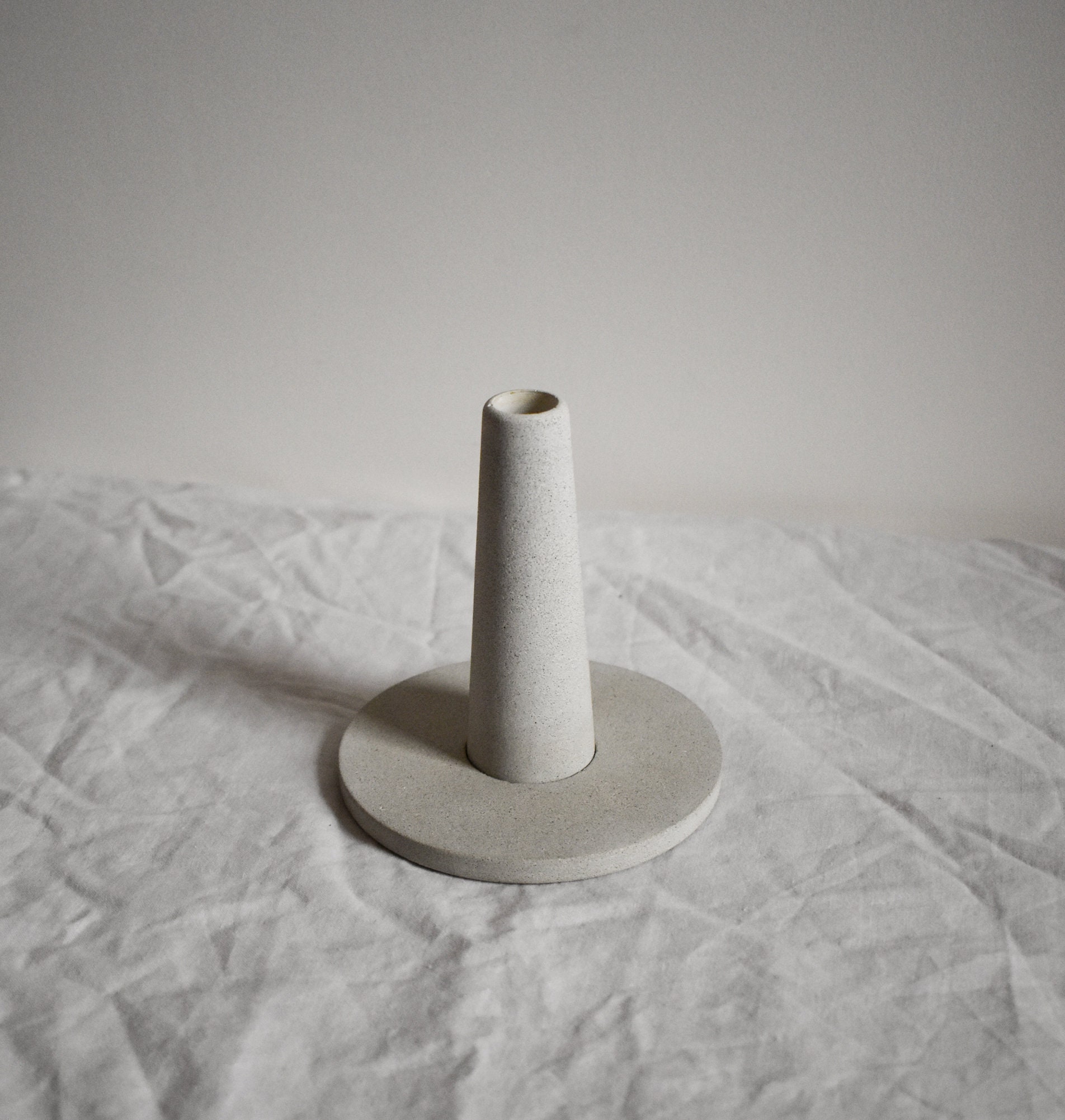 Handmade Jesmonite Candle Holders in stone finishes Etsy