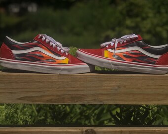 vans custom flame