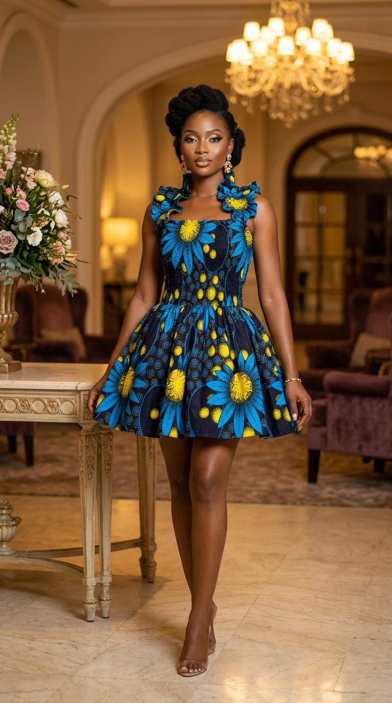 african a line dresses Dress - Etsy Do not bleach edit: occasionwear1 Zapaka Women Corset Blue Color:White Floral
