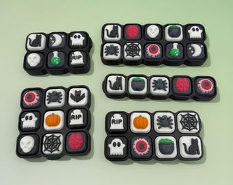 Giocattolo Fidget per tastiera di Halloween - Tasti stampati in 3D, giocattolo da scrivania con interruttore a scatto, regalo spettrale