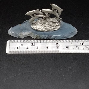 Pewter Figure on Agate