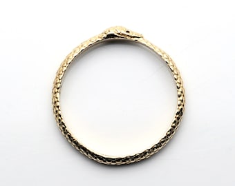 Messing Ouroboros-ring: Slang Mythologie Sieraden
