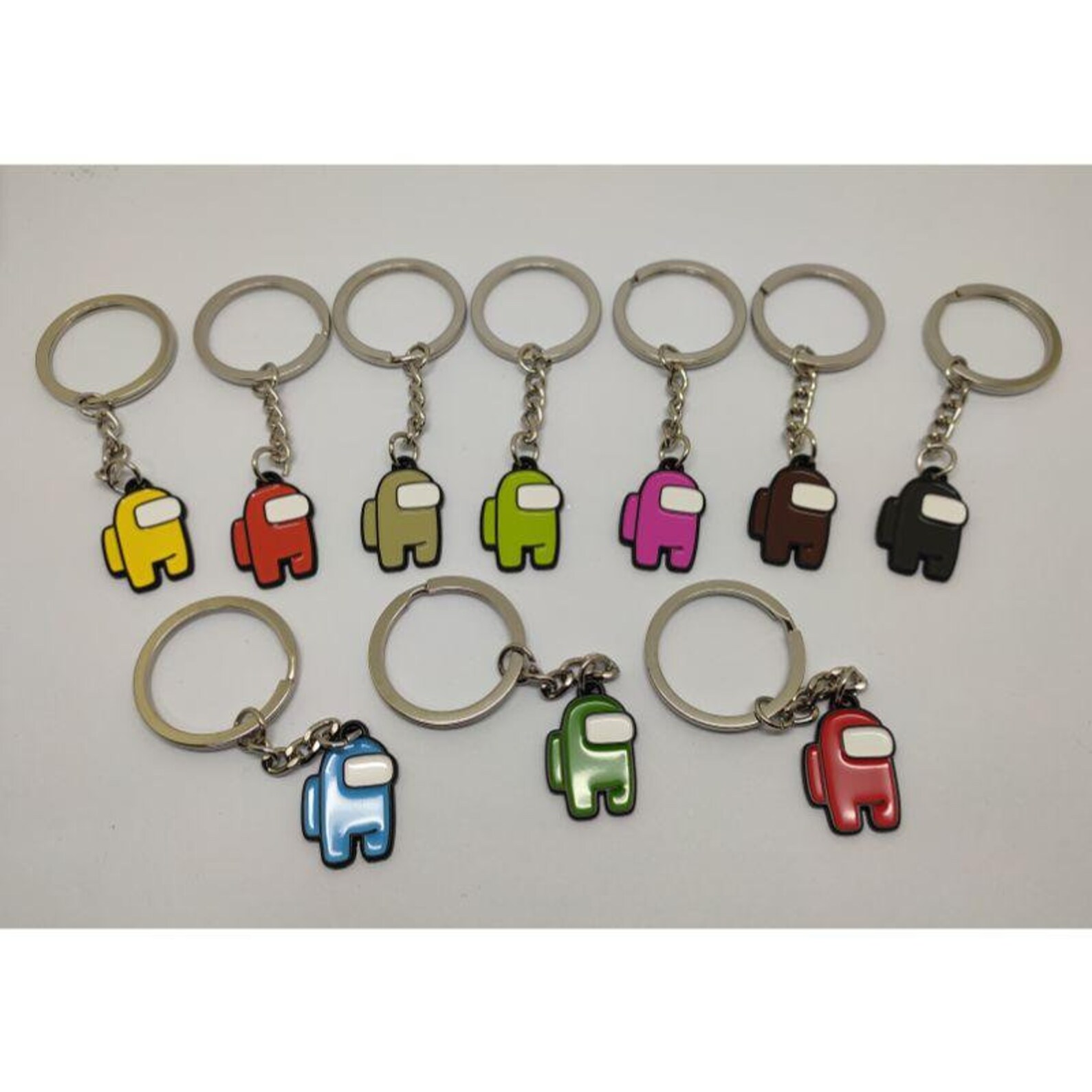 Among Us Anime Cute Keychains Character Game Keychain | Etsy