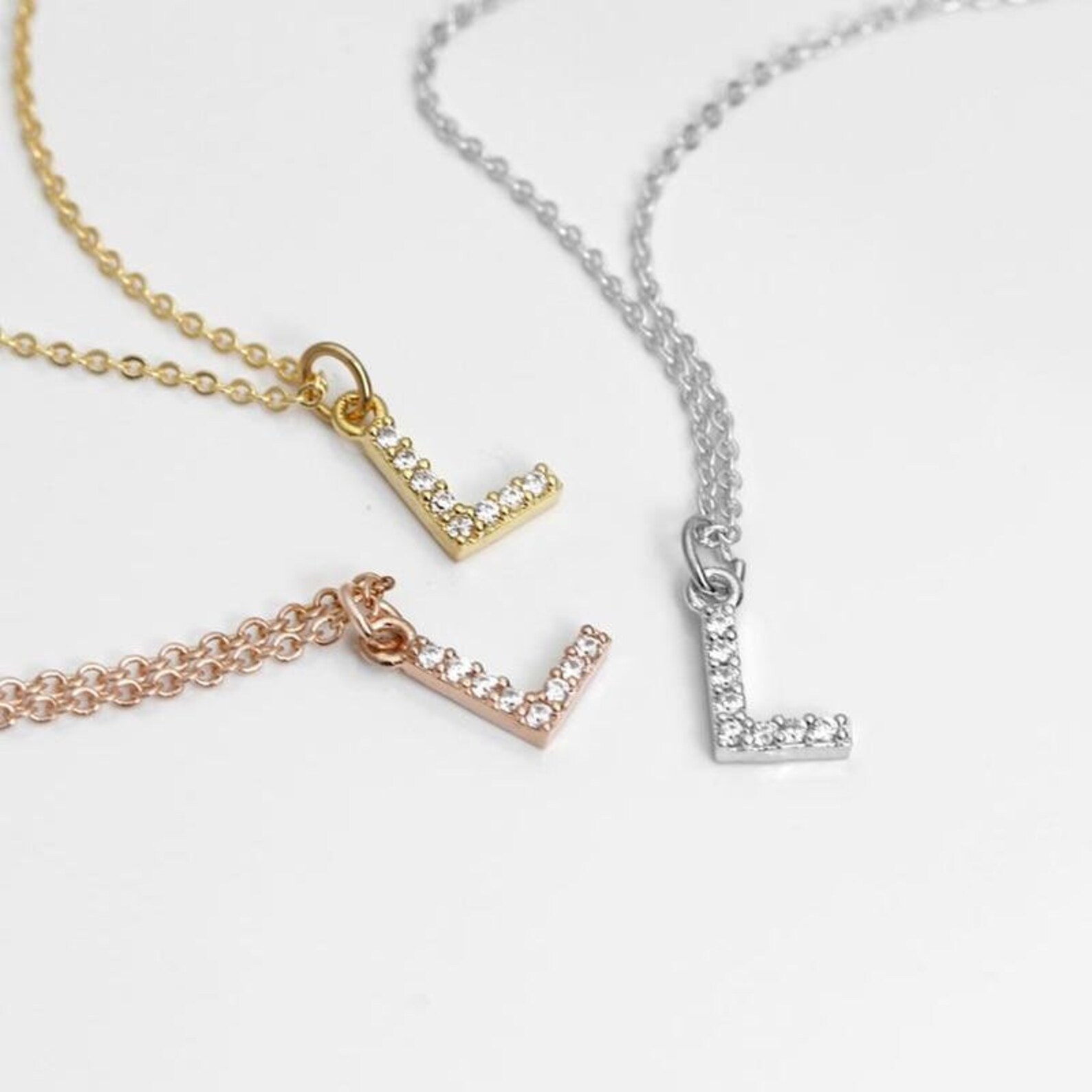 Personalised diamond necklace Clearance