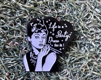 Audrey Hepburn Enamel Pin