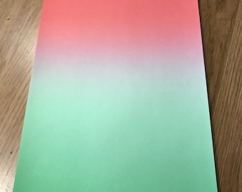 Papier artisanal Boldmere deux tons rouge vert A4 80 g/m² Lot de 20 feuilles