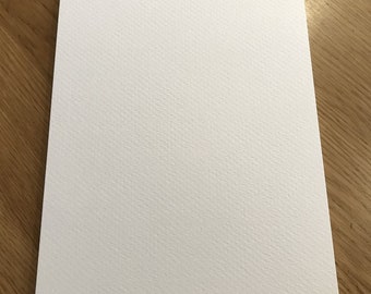 Papier artisanal blanc feutre Boldmere gaufré A4 270 g, paquet de 10 feuilles