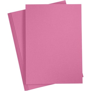 Boldmere Fushia Craft Card A4 220gsm Pack of 10 sheets