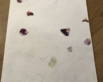 Papier artisanal en coton floral rose Boldmere A4 90 g, lot de 10 feuilles