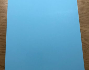 Cartulina Boldmere Sky Blue de alto brillo con revestimiento fundido de una cara, tamaño A4, 240 g/m², paquete de 20 hojas