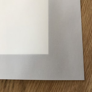 Papier calque transparent Boldmere A4, 110 g/m², lot de 10 feuilles