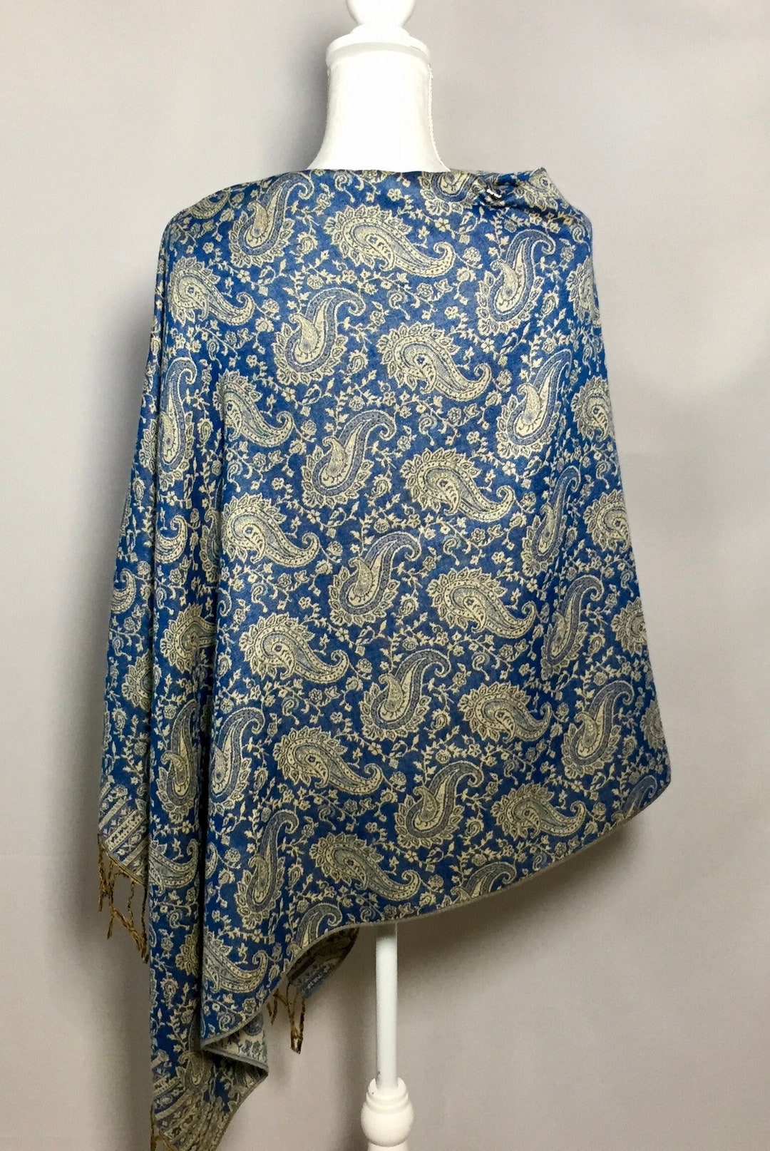 turquoise pashmina shawl